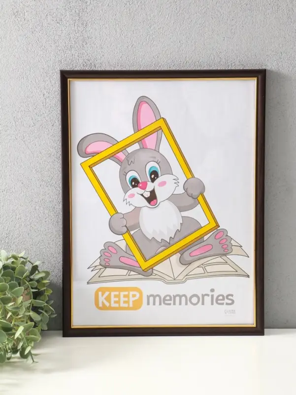 Фоторамка для фото 30&times;40 см Keep memories &laquo;Офис&raquo;, пластик под венге, (пластиковый экран)