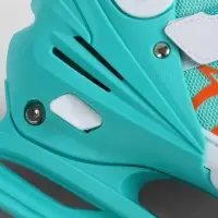 Коньки детские раздвижные BlackAqua, р. 27-30, для фитнеса, мятные, оранжевые Коньки детские раздвижные BlackAqua, р. 27-30, для фитнеса, мятные, оранжевые