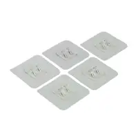 Держатель с клейкой поверхностью ТУНДРА, 60х60 мм, набор 6 шт