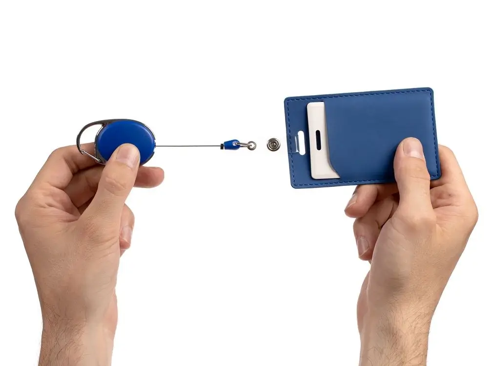 Ретрактор Access New с карабином, синий Ретрактор Access New с карабином, синий