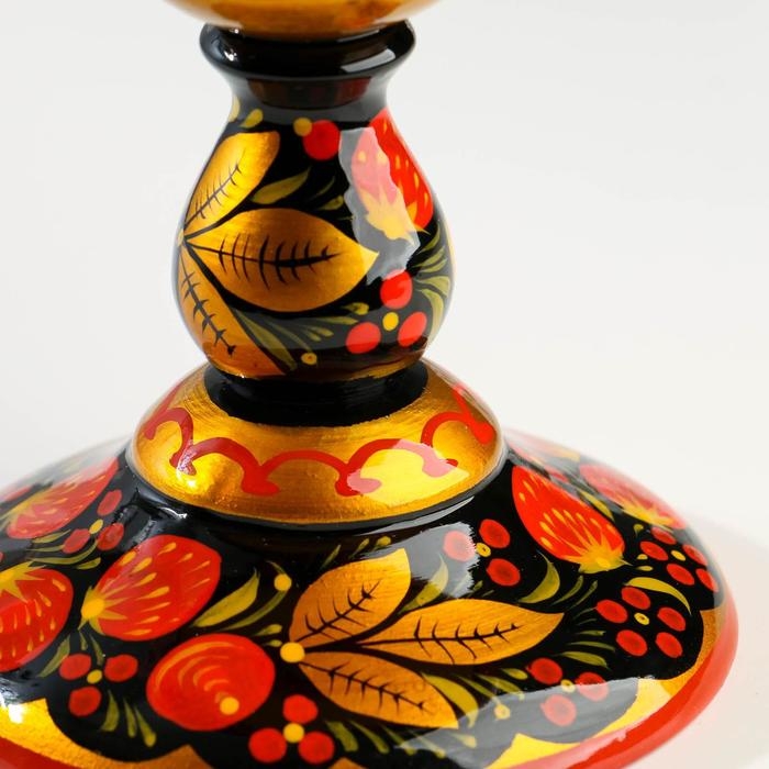 Фруктовница на ножке «Хохлома» Фруктовница на ножке «Хохлома»