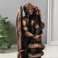 Фигурка &laquo;Искушение&raquo;, 18&times;10&times;6 см, чёрная с бронзой