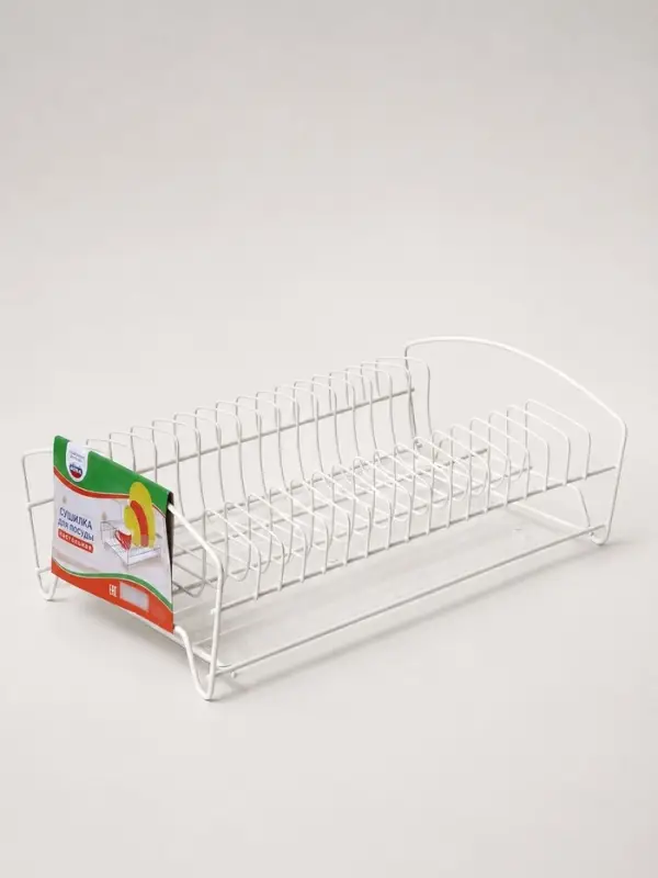 Сушилка для посуды с поддоном, 39&times;25&times;12 см, белый