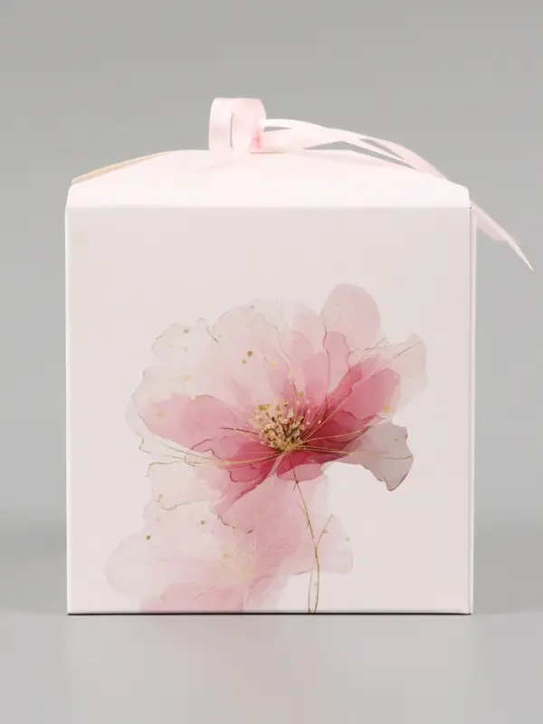 Коробка подарочная самосборная &laquo;Самой красивой&raquo;, 12&times;12&times;12 см, с лентой