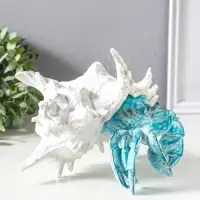 Фигура полистоун &laquo;Коралловый риф. Краб в ракушке&raquo;, 23.5&times;23.5&times;17.8 см