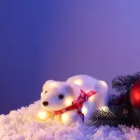 Фигура светодиодная &laquo;Мишка&raquo;, 15 LED, 18&times;13&times;8 см, постоянное свечение, от батареек, свечение тёплое белое
