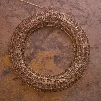 Светодиодная фигура &laquo;Венок&raquo;, 40&times;40&times;5 см, 30 LED, от батареек ААх3, свечение тёплое белое