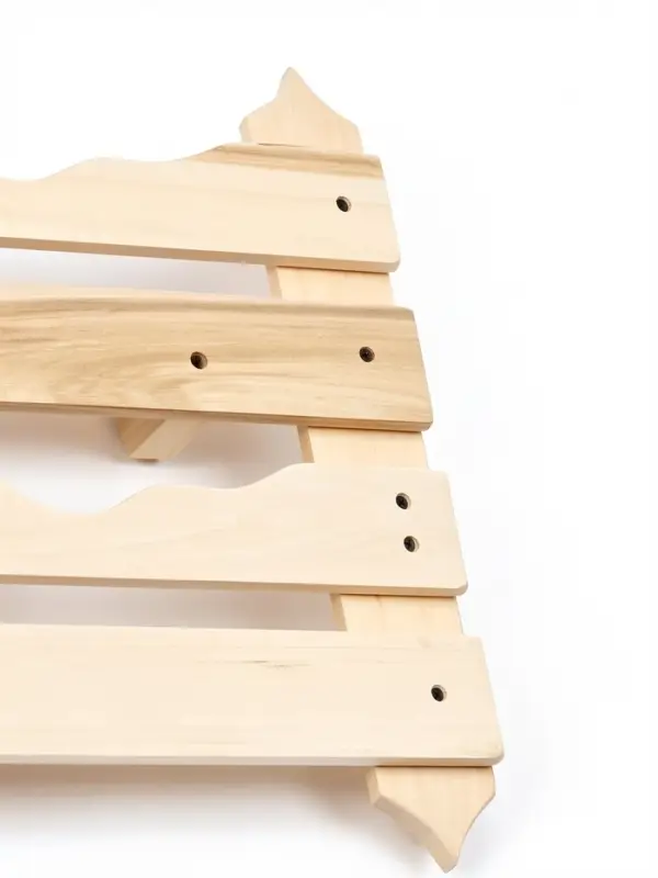 Полка - вешалка резная 3 крючка 54х47х8,5 см