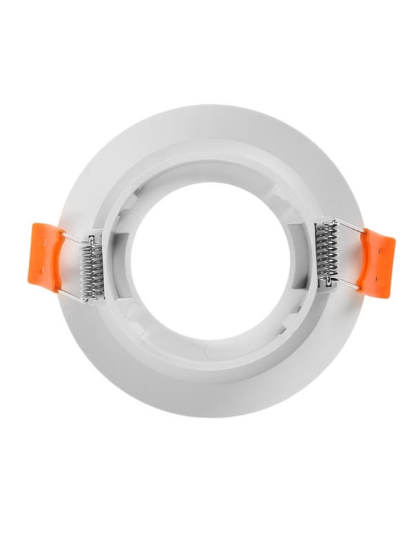 Светильник встраиваемый под лампу MR16, круг, пластик, белый Светильник встраиваемый под лампу MR16, круг, пластик, белый