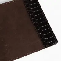Обложка для паспорта, натуральная кожа, TEXTURA, коричневая