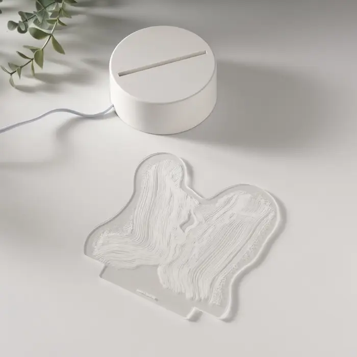 Светильник 3D RISALUX &laquo;Поцелуй&raquo;, LED-ночник, RGB, от сети