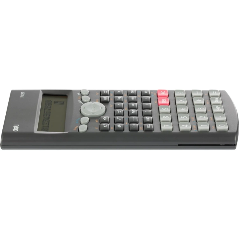 Калькулятор научный Deli E1710SR,240фун,2стр.дисп,10+2разр,162х84,темн.сер