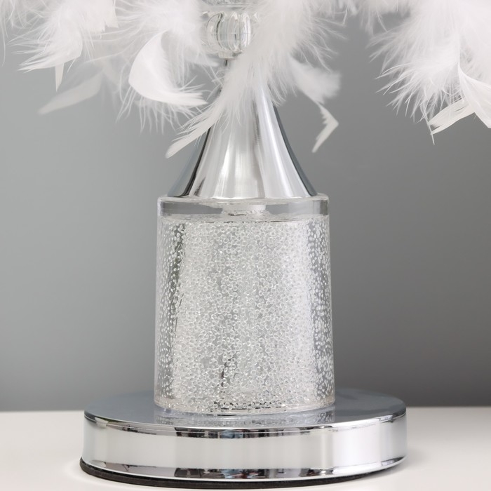 Настольная лампа с подсветкой Настольная лампа с подсветкой "Гламур" E27 40Вт хром 26х26х37см RISALUX