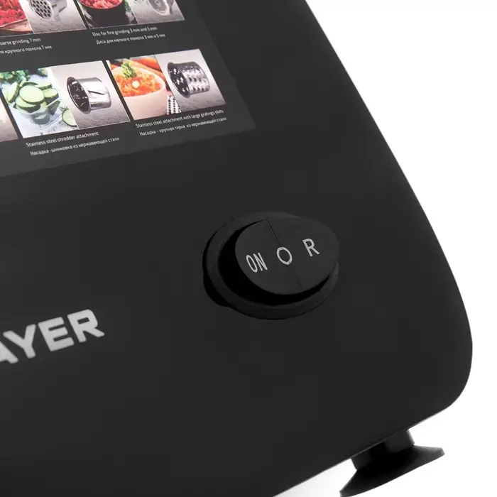 Мясорубка BRAYER 1608BR, электрическая, 2000 Вт, реверс, 3 диска, 4 насадки, 2 кг/мин Мясорубка BRAYER 1608BR, электрическая, 2000 Вт, реверс, 3 диска, 4 насадки, 2 кг/мин