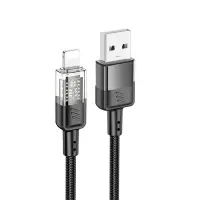 Кабель USB на Lightning 1.2M 2.4А U129 HOCO черный