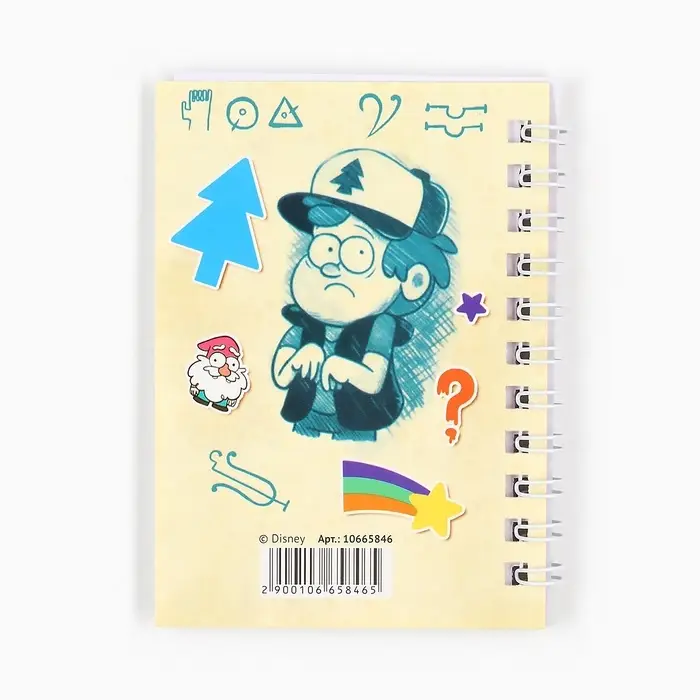 Блокнот А7, 28 листов, набор 4 шт., &laquo;Гравити Фолз&raquo;