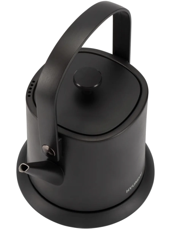 Чайник HYK-S2042 0.6л. 1000Вт черный (металл)