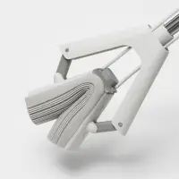 Швабра для мытья пола PVA Raccoon, со складным отжимом, насадка 28&times;6 см, стальная ручка с 3 секциями 130 см