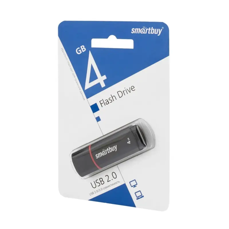 USB накопитель 4 GB Smart Buy Crown Series Black USB накопитель 4 GB Smart Buy Crown Series Black