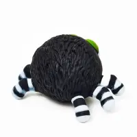 Игрушка пищащая "Паук" для собак, 15 см, черная