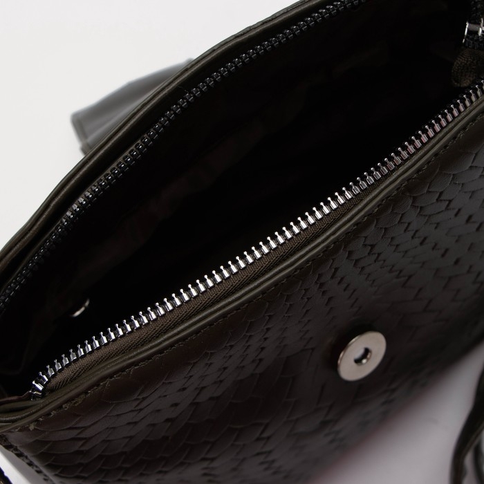 Сумка кросс-боди, отдел на молнии, наружный карман, цвет зелёный Сумка кросс-боди, отдел на молнии, наружный карман, цвет зелёный