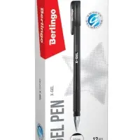 Ручка гелевая Berlingo. X-Gel, чёрный стержень, узел 0.5 мм