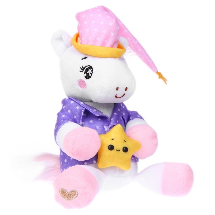 Мягкая игрушка «Единорожка», в пижамке, 21 см Мягкая игрушка «Единорожка», в пижамке, 21 см