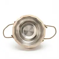 Ведро-запарник для бани и сауны, 12 л, деревянное, нержавеющая вставка