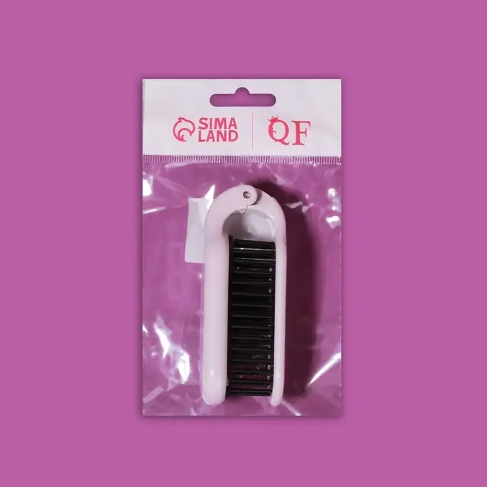 Расчёска массажная, складная, с зеркалом, 3 × 10 см, цвет МИКС Расчёска массажная, складная, с зеркалом, 3 × 10 см, цвет МИКС