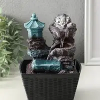 Фонтан настольный с подсветкой &laquo;Китайский дом на скале&raquo;, 18.5&times;13&times;13 см