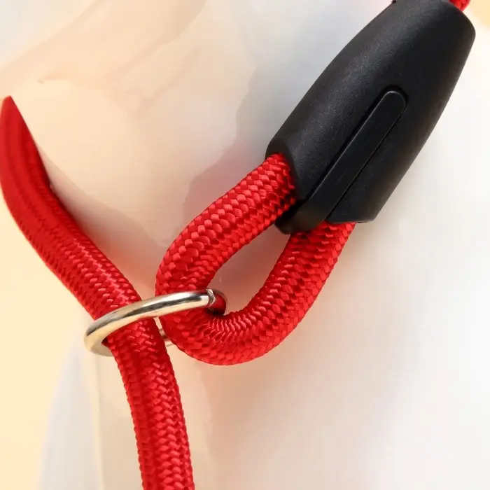 Ринговка для собак, 130&times;0.8 см, красная