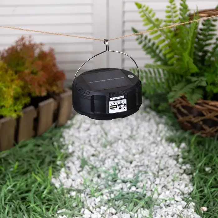 Светильник садовый &laquo;Прожектор&raquo;, уличный, на солнечной батарее, 13&times;6&times;13 см, 6 LED, пульт ДУ, свечение RGBW