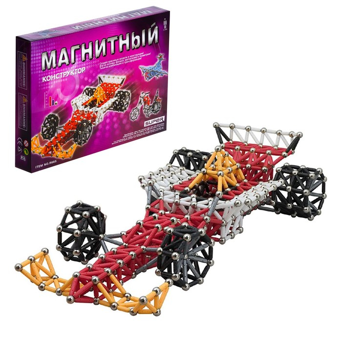 Конструктор магнитный, 72 детали Конструктор магнитный, 72 детали