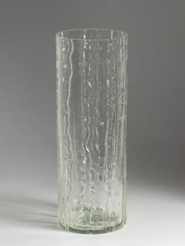 Ваза декоративная, h=35 см, d=12 см, стекло, прозрачная