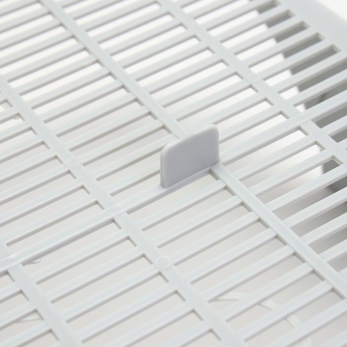 Туалет с сеткой,  45х34х15 см,  серый/бирюзовый Туалет с сеткой,  45х34х15 см,  серый/бирюзовый