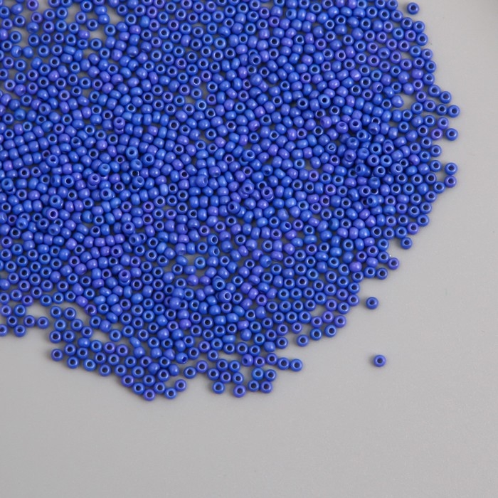 Бисер стекло 12/0  Бисер стекло 12/0 "Ночная синь" ровный №707 450 гр