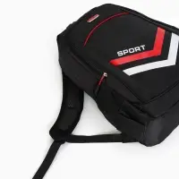 Рюкзак на молнии, 4 кармана, дышащая спинка, 30.5&times;14.5&times;47.5 см, чёрный