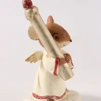Фигурка новогодняя &laquo;Мышонок-ангел&raquo;, 12 см, полистоун