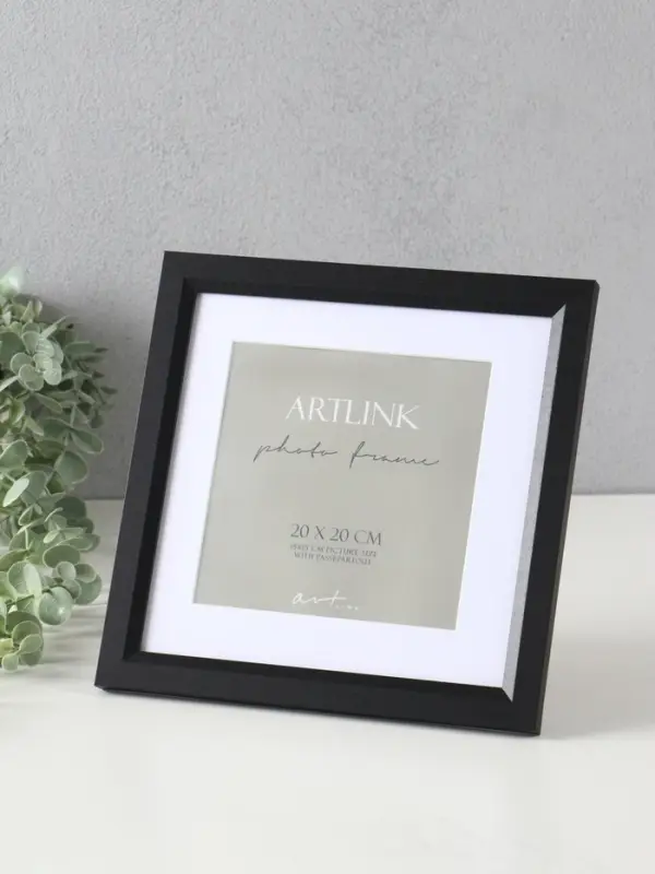 Фоторамка для фото 20х20 см, с паспарту 15х15 см МДФ Anna, чёрный