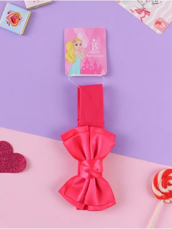 Повязка для волос Повязка для волос "Ирида" бант, 15,5х3,8 см, малиновый