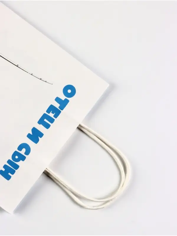 Пакет подарочный крафт «Отец и сын», 21×11×27 см