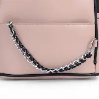 Рюкзак-мини женский на молнии, с карманом, размер 21&times;12&times;27 см, бежевый