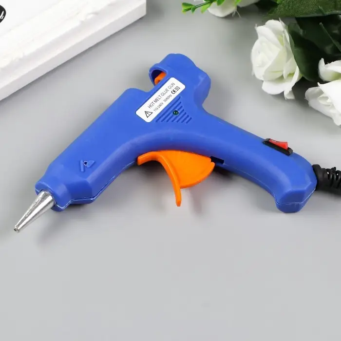 Клеевой пистолет, 50/60Hz, сетевой, диаметр стержня - 7 мм, МИКС