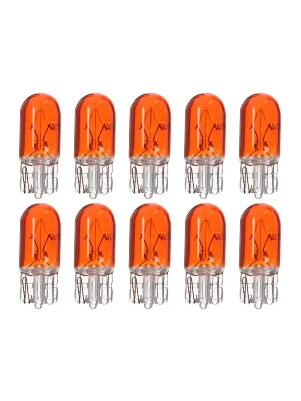 Галогенная лампа для автомобиля Cartage ORANGE, T10, W5W, 5 Вт, 12 В, набор 10 шт.