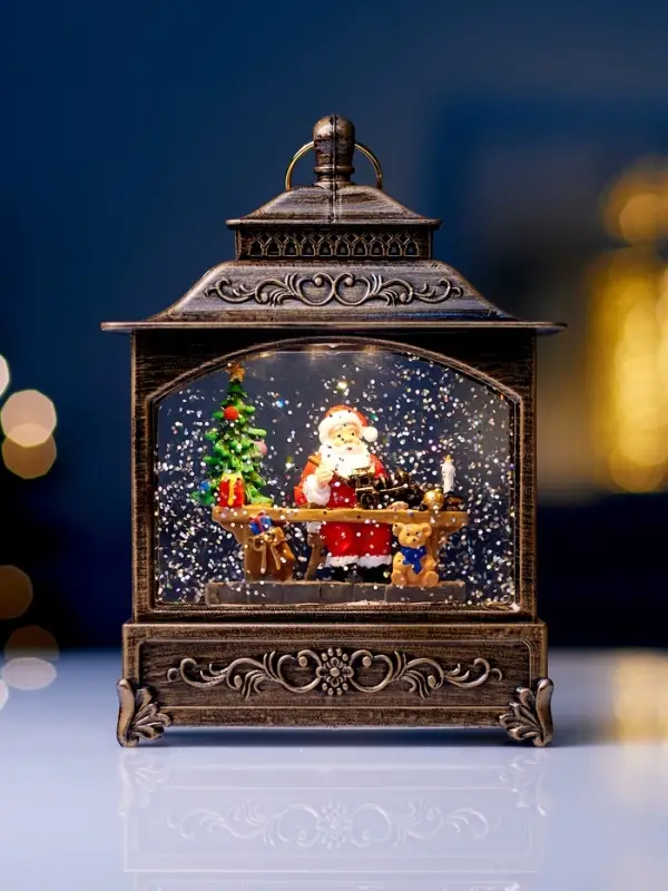 Фигура светодиодная &laquo;Дед Мороз&raquo; 5.5&times;14&times;19.5 см, от батареек 3хААА, музыка, USB, свечение тёплое белое