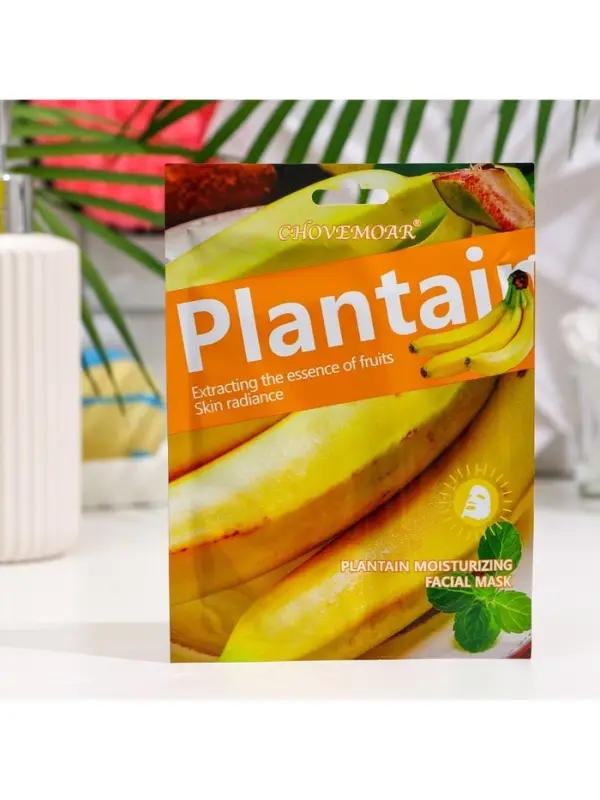 Маска тканевая, увлажняющая для лица, c экстрактом банана Маска тканевая, увлажняющая для лица, c экстрактом банана