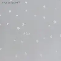 Плёнка для цветов упаковочная глянцевая «Звёзды», серебро, 1 х 5.2 м, 200 г