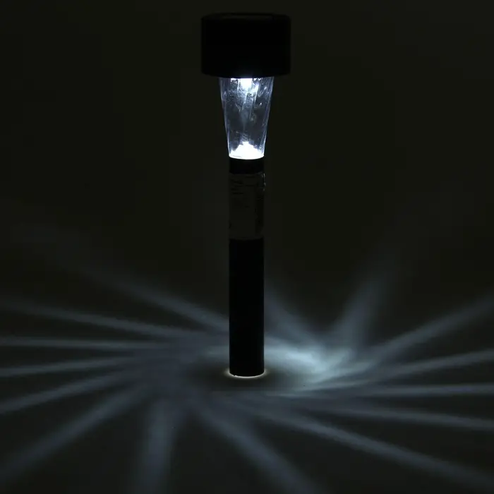 Садовый светильник &laquo;Трапеция&raquo;, уличный, на солнечной батарее, 4.5&times;30&times;4.5 см, 1 LED, свечение белое