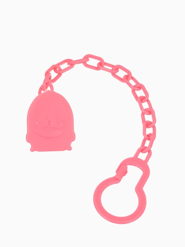 Пустышка классическая, с держателем, +0мес., цвет розовый Пустышка классическая, с держателем, +0мес., цвет розовый