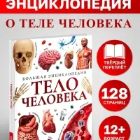 Энциклопедия в твёрдом переплёте &laquo;Строение тела человека&raquo;, 128 стр.